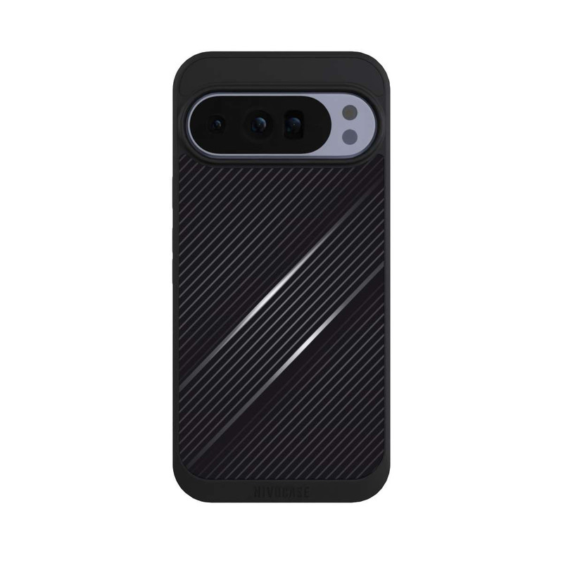 Pixel 10 Pro XL NIVOpure Lignes Aspect Fibre de Carbone