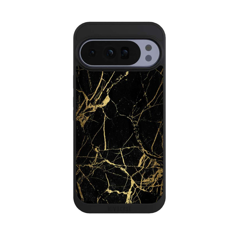 Pixel 10 Pro XL NIVOpure Schwarzgoldener Marmor-Look