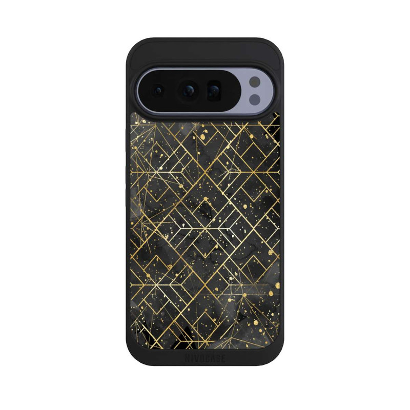 Pixel 10 Pro XL NIVOpure Marbre Noir Motif de Maille