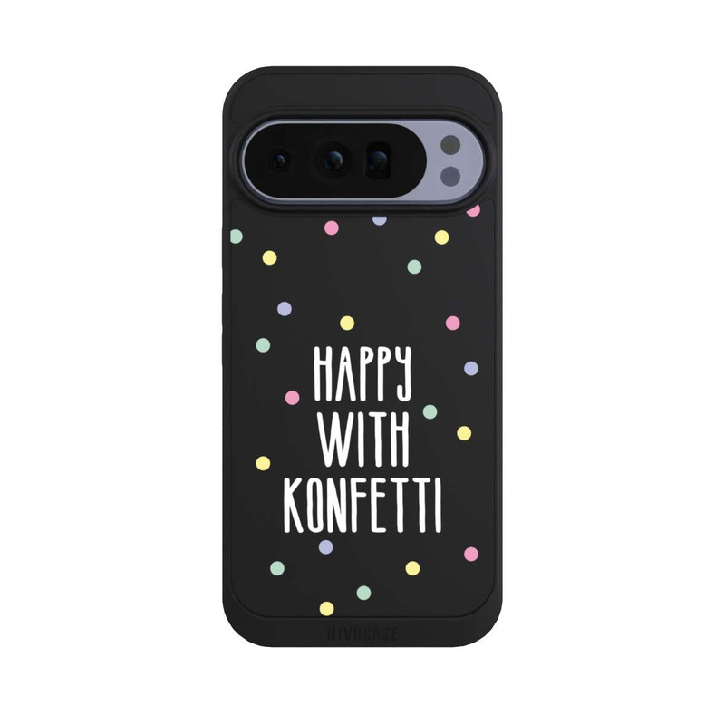 Pixel 10 Pro XL NIVOpure Happy with Konfetti White ohne Hintergrund