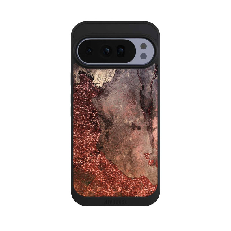 Pixel 10 Pro XL NIVOpure  Brauner Glitzer Marmorlook