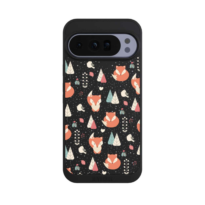 Pixel 10 Pro XL NIVOpure Motif Renards sans Fond
