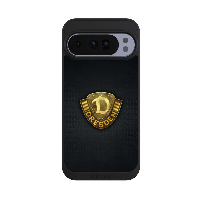Pixel 10 Pro XL NIVOpure Goldenes Logo Look Dynamo Dresden