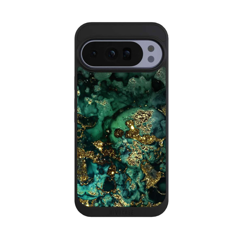 Pixel 10 Pro XL NIVOpure Marbre Cyan Scintillant