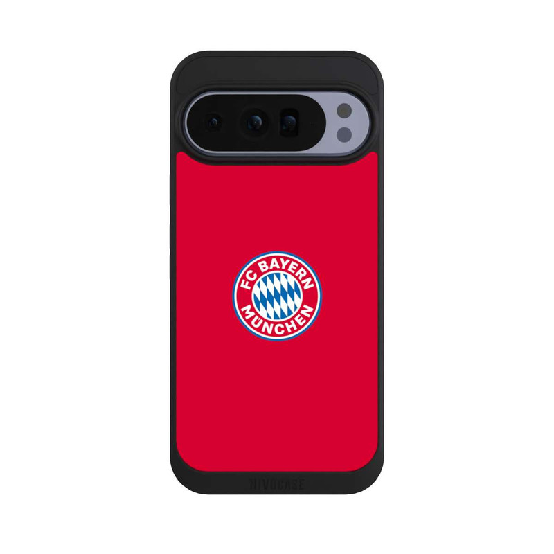 Pixel 10 Pro XL NIVOpure FCB Logo sur fond rouge