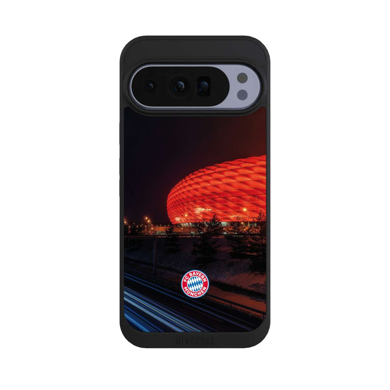 Pixel 10 Pro XL NIVOpure Allianz Arena at night FCB