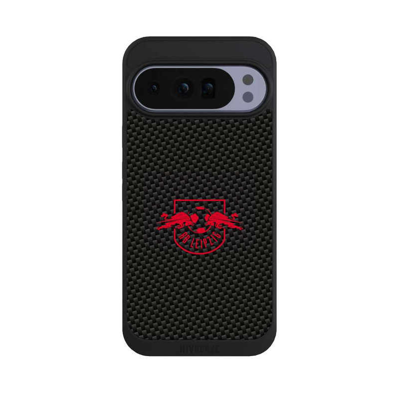 Pixel 10 Pro XL NIVOpure Rotes RB Leipzig Logo auf Carbonoptik