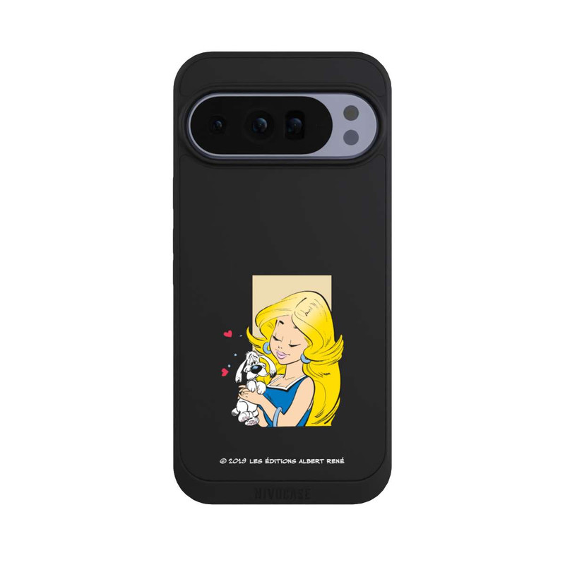 Pixel 10 Pro XL NIVOpure Falbala et Idéfix Amoureux Transparent