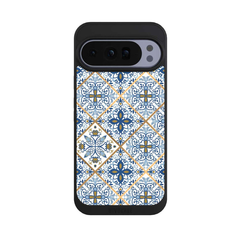 Pixel 10 Pro XL NIVOpure Mosaic Blue-Gold Look