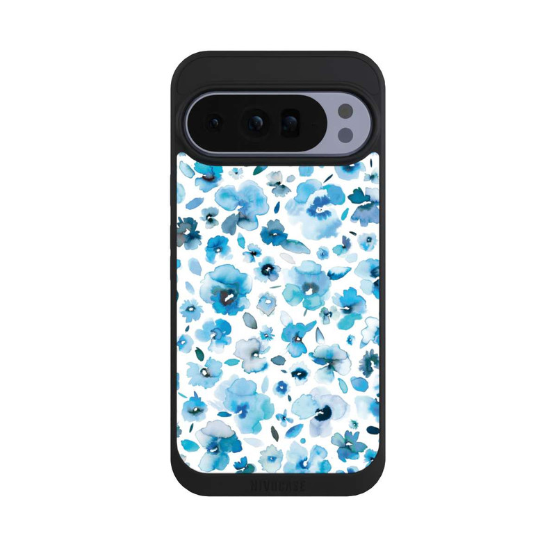 Pixel 10 Pro XL NIVOpure Fleurs tropicales bleues