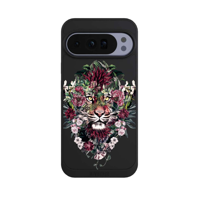 Pixel 10 Pro XL NIVOpure Tigre floral sans fond