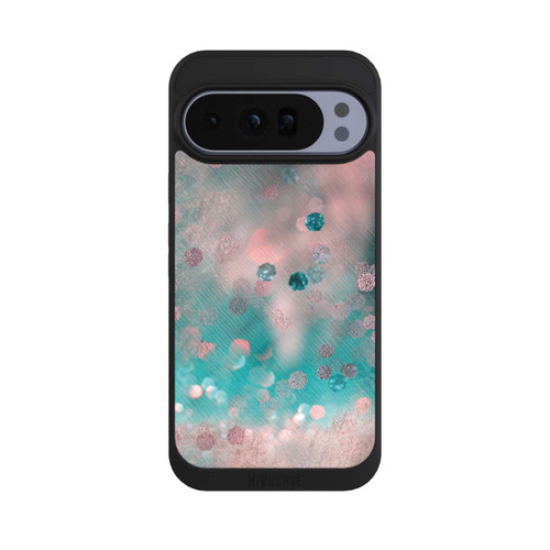 Google Pixel 10 Pro XL NIVOpure Look pailleté glamour turquoise