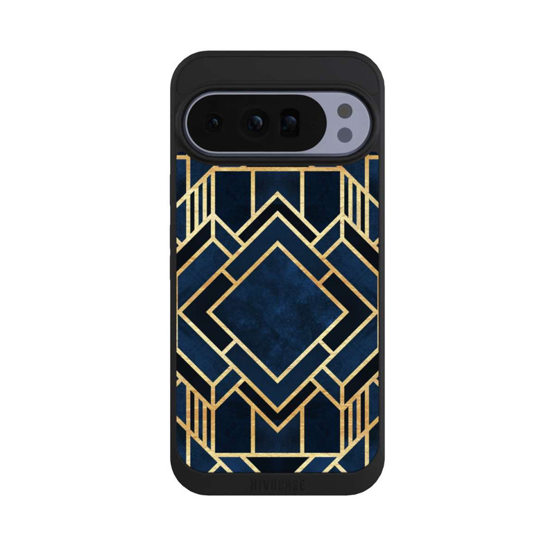 Pixel 10 Pro XL NIVOpure Kunst Deko Blau Golddruck