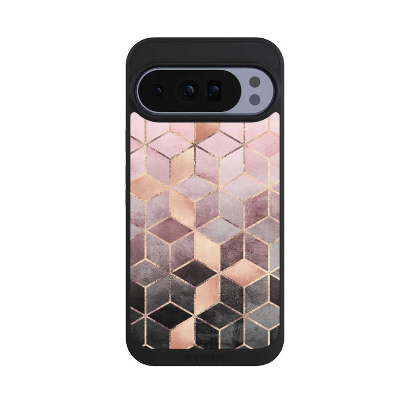 Pixel 10 Pro XL NIVOpure Pink-grauer Farbverlauf Würfel Druck