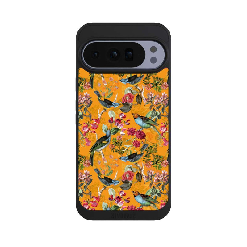 Pixel 10 Pro XL NIVOpure Tapete mit Vögeln und Blumen