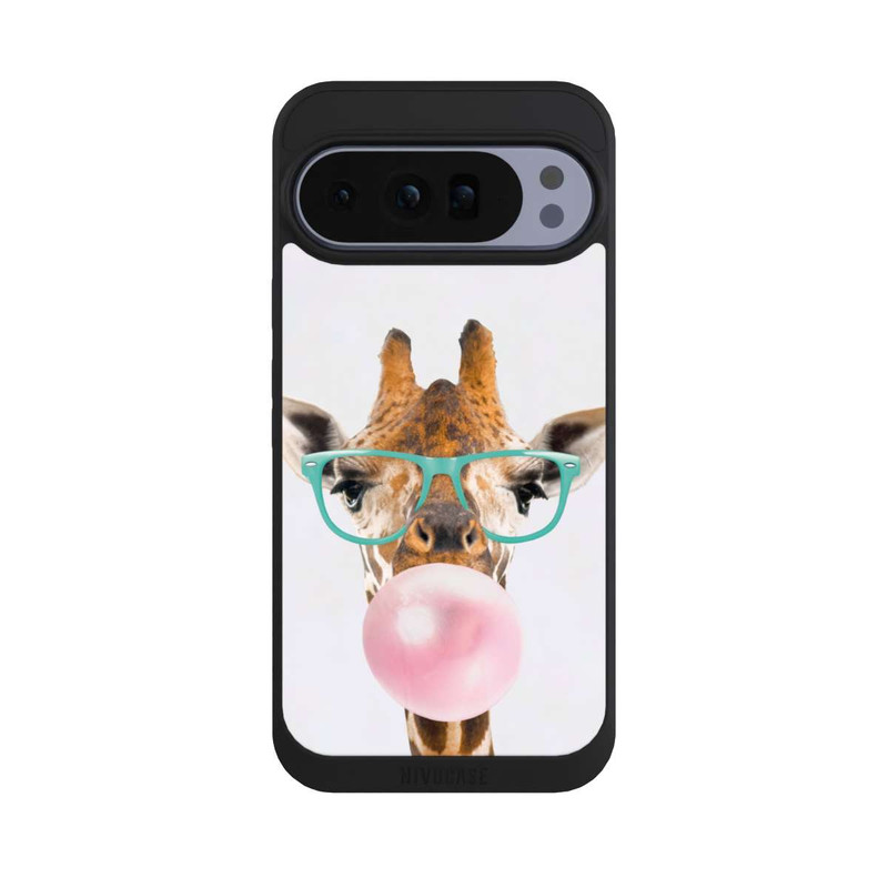 Pixel 10 Pro XL NIVOpure Giraffe mit Kaugummi