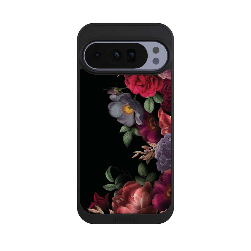 Pixel 10 Pro XL NIVOpure Fleurs sur noir