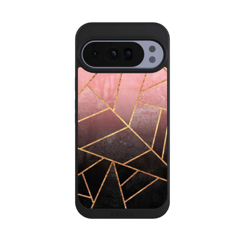 Pixel 10 Pro XL NIVOpure Imprimé Pierre Or Rose Et Noir