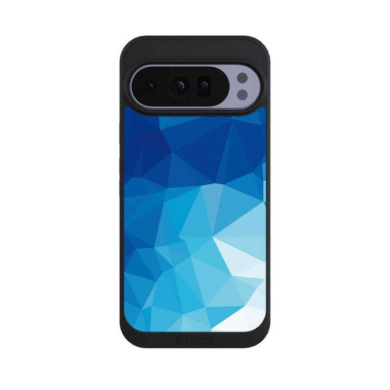 Pixel 10 Pro XL NIVOpure Polygonales blaues Mosaik