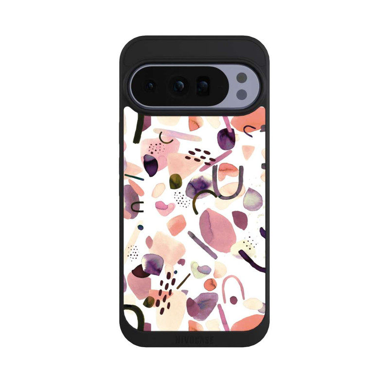 Pixel 10 Pro XL NIVOpure Aquarelle Formes abstraites Mauve