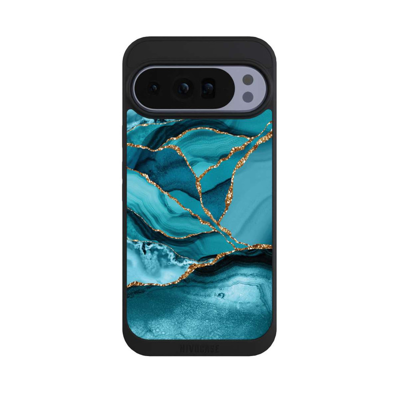 Pixel 10 Pro XL NIVOpure Eisblaue Marmor Landschaft