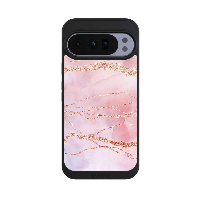 Pixel 10 Pro XL NIVOpure Glitzer Look Pink Mädchen Marmor