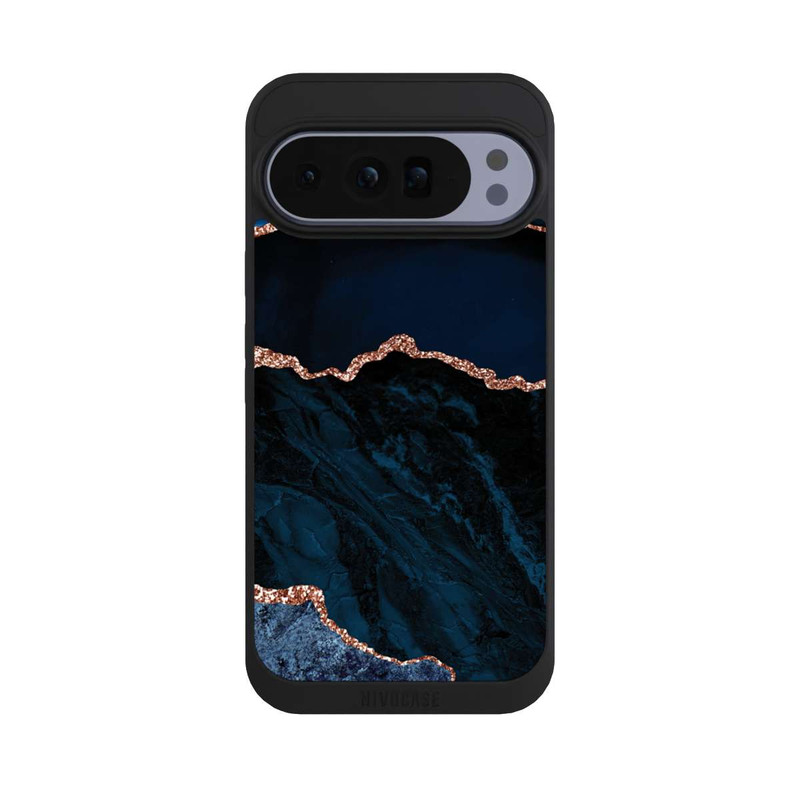 Pixel 10 Pro XL NIVOpure Nacht Blau Marmor Landschaft