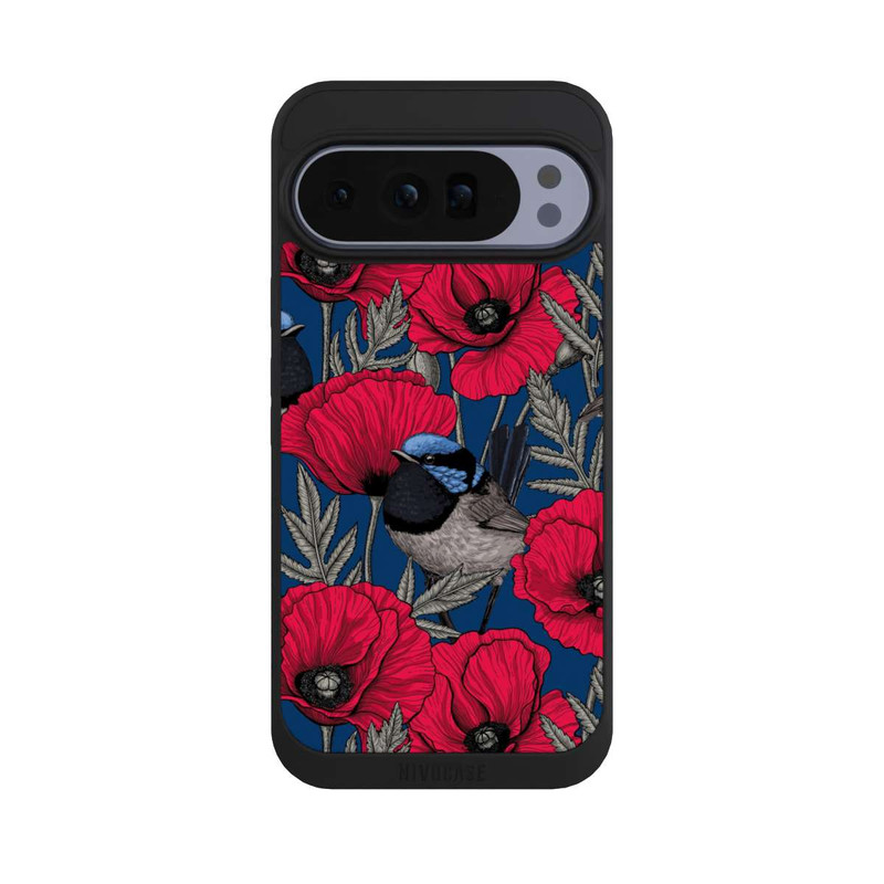 Pixel 10 Pro XL NIVOpure Zaunkönige und Mohnblumen 2