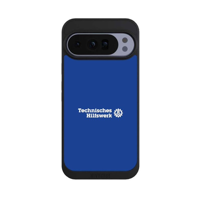 Pixel 10 Pro XL NIVOpure Technisches Hilfswerk Logo Blau