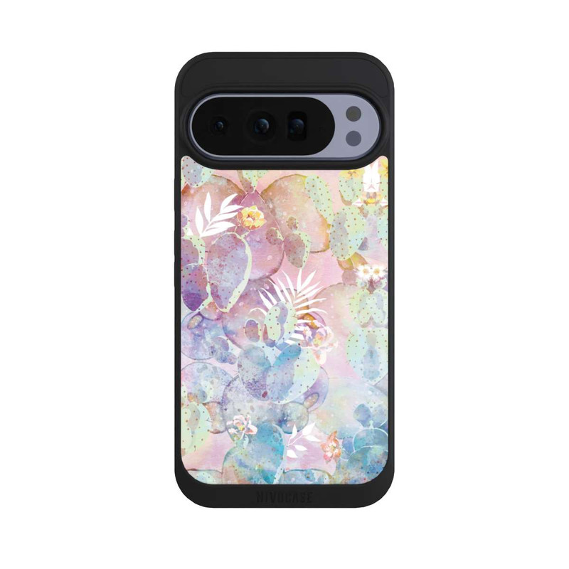Pixel 10 Pro XL NIVOpure Aquarell Blühende Kakteen