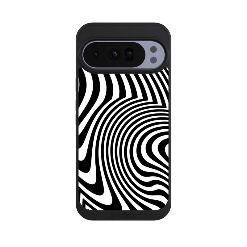 Pixel 10 Pro XL NIVOpure schwarz-weiße Wellen
