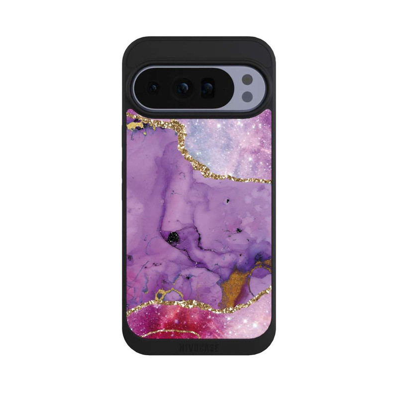 Pixel 10 Pro XL NIVOpure Lila Galaxy Glamour Marble