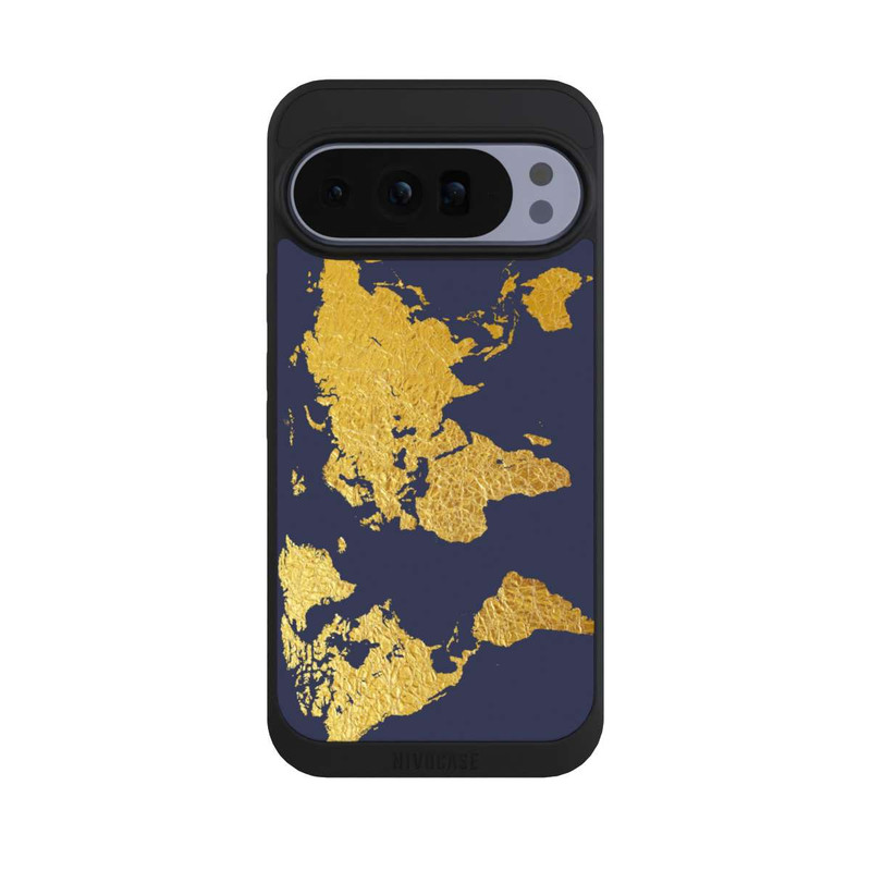 Pixel 10 Pro XL NIVOpure Carte du monde en or