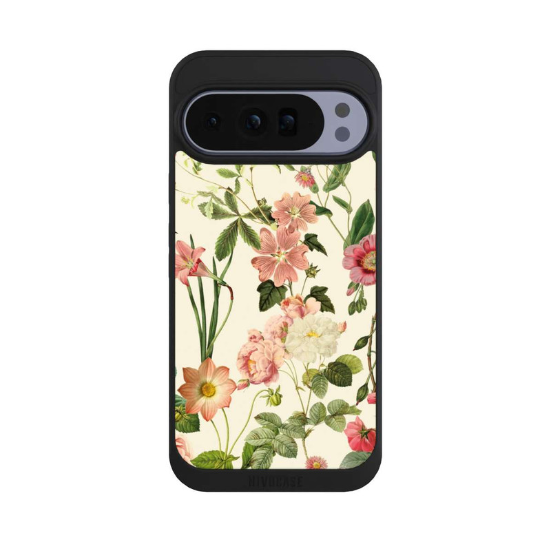 Pixel 10 Pro XL NIVOpure Fleurs sauvages sur jaune clair