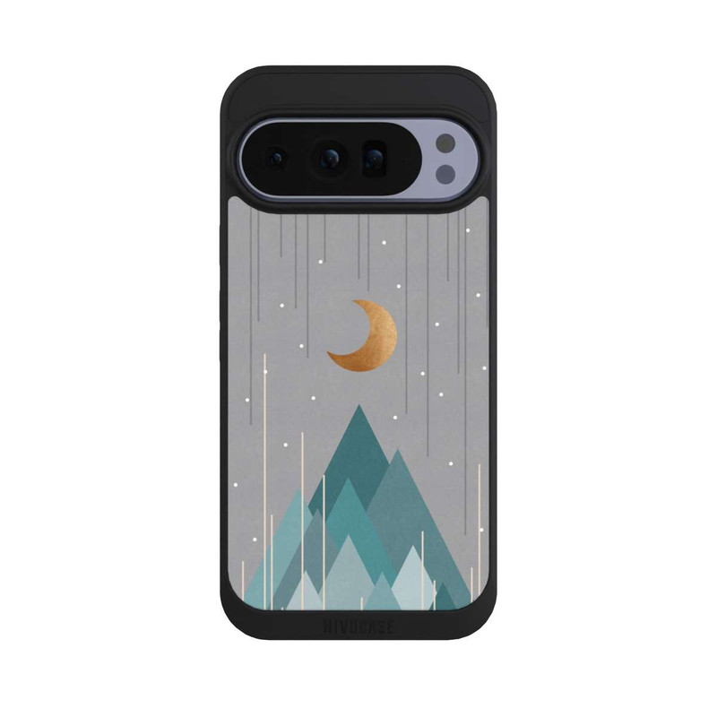 Pixel 10 Pro XL NIVOpure Lune et montagnes Vert menthe