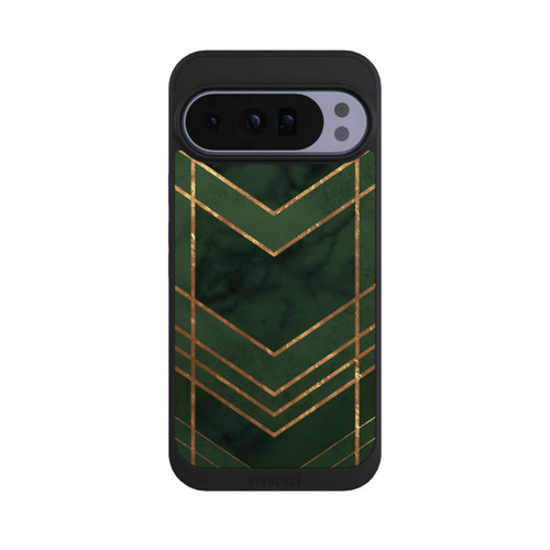 Google Pixel 10 Pro XL NIVOpure Dark Green Pattern Golden Stripes