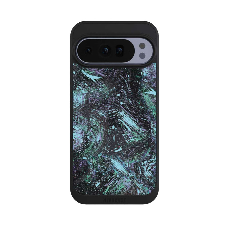 Pixel 10 Pro XL NIVOpure Abstrakt tropfender Staub lila