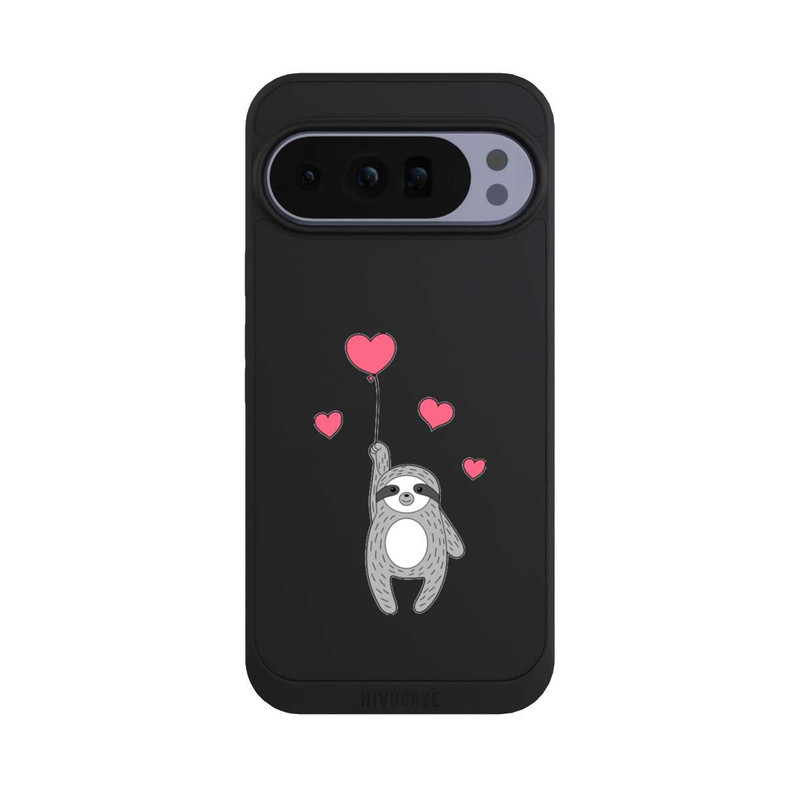 Pixel 10 Pro XL NIVOpure Faultier mit Herzen transparent