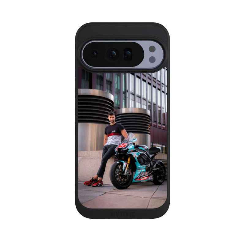Pixel 10 Pro XL NIVOpure Blaues Motorrad - MDS