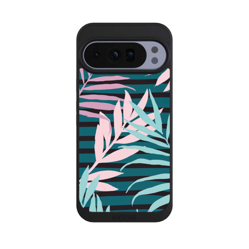 Google Pixel 10 Pro XL NIVOpure Feuilles de jungle pastel rose sarcelle