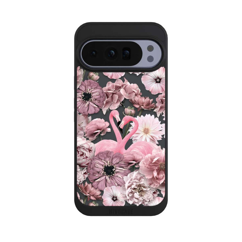 Pixel 10 Pro XL NIVOpure Flamingos in Blumen Muster