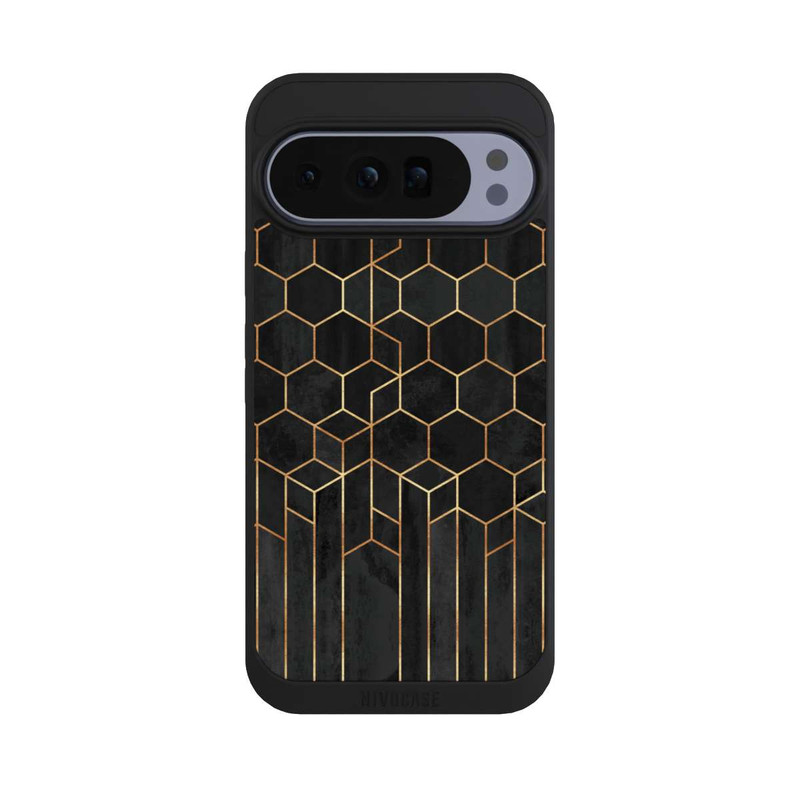 Pixel 10 Pro XL NIVOpure Hexagones noirs