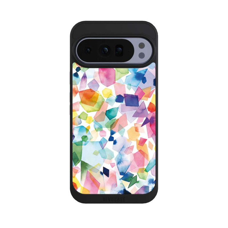 Pixel 10 Pro XL NIVOpure Diamants de pierres précieuses aquarelle colorées