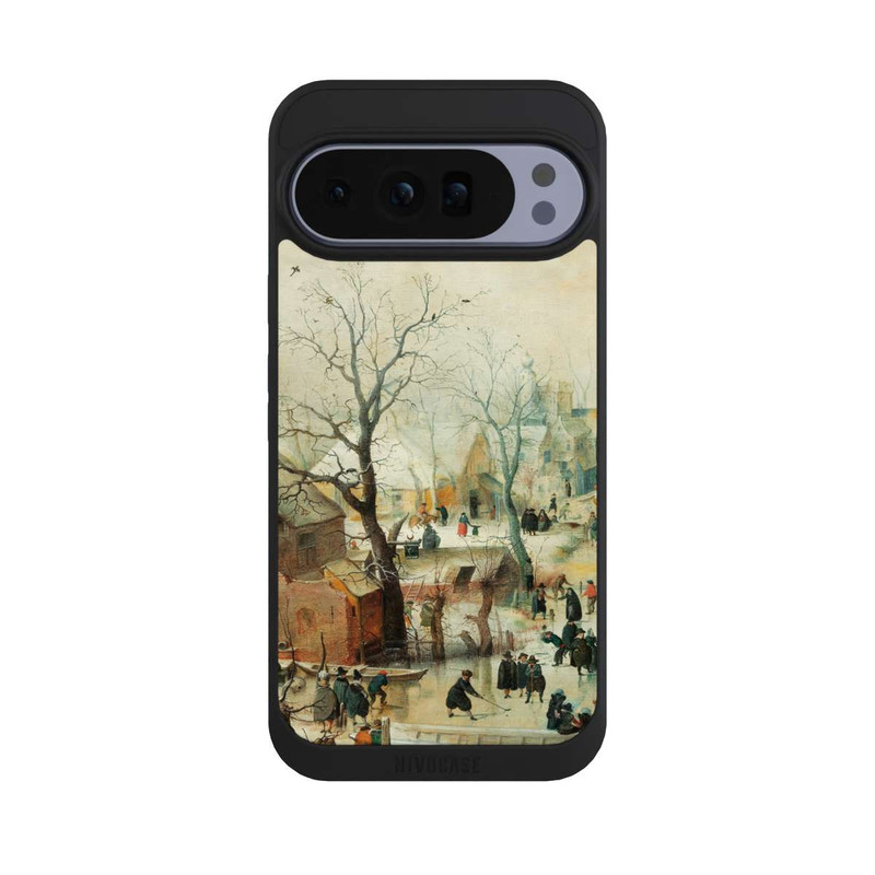 Pixel 10 Pro XL NIVOpure Winter Landscape with Ice Skaters - Hendrick Avercamp