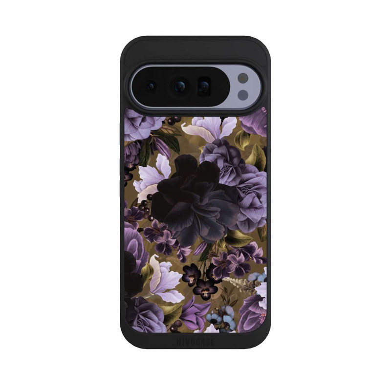 Pixel 10 Pro XL NIVOpure  Lila und goldene Vintageblumen