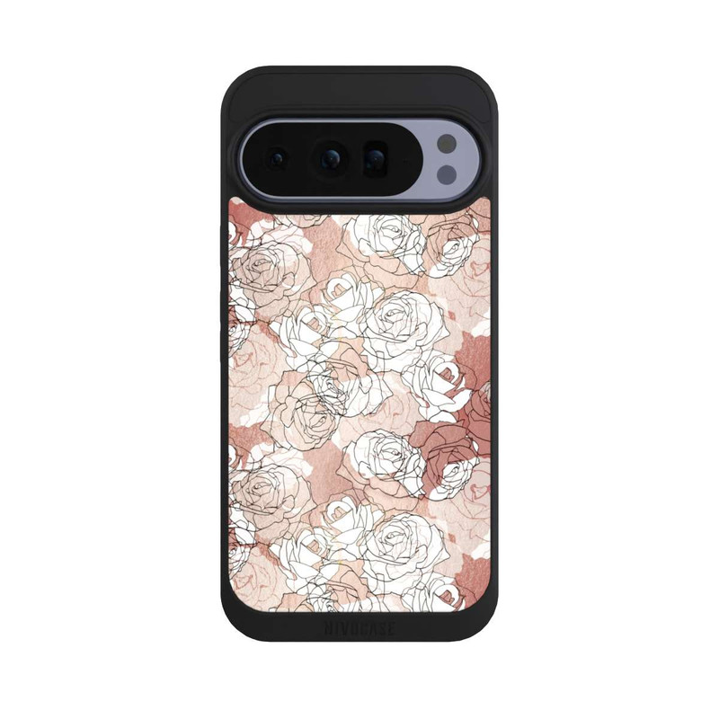 Pixel 10 Pro XL NIVOpure Blühende Rosen Line Art