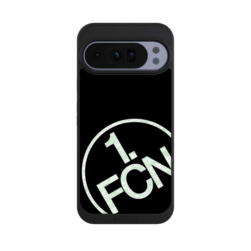 Pixel 10 Pro XL NIVOpure FCN Logo in Weiß Texture Hintergrund Schwarz