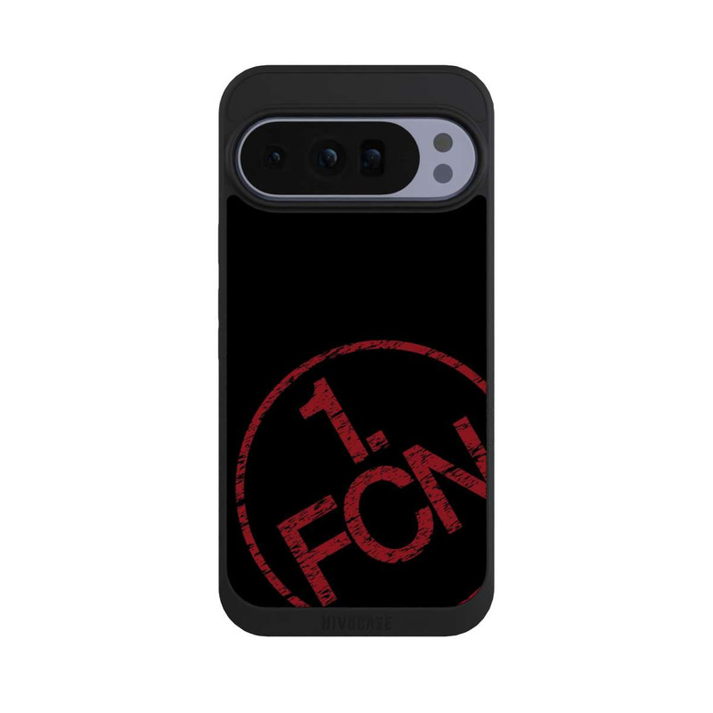 Pixel 10 Pro XL NIVOpure FCN Logo Rot Texture in Hintergrund Schwarz