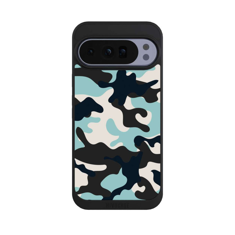Pixel 10 Pro XL NIVOpure Blaues Camouflage