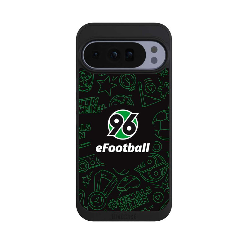 Pixel 10 Pro XL NIVOpure Hannover 96 Football Pattern Design Black